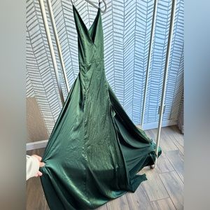 Emerald maxi dress